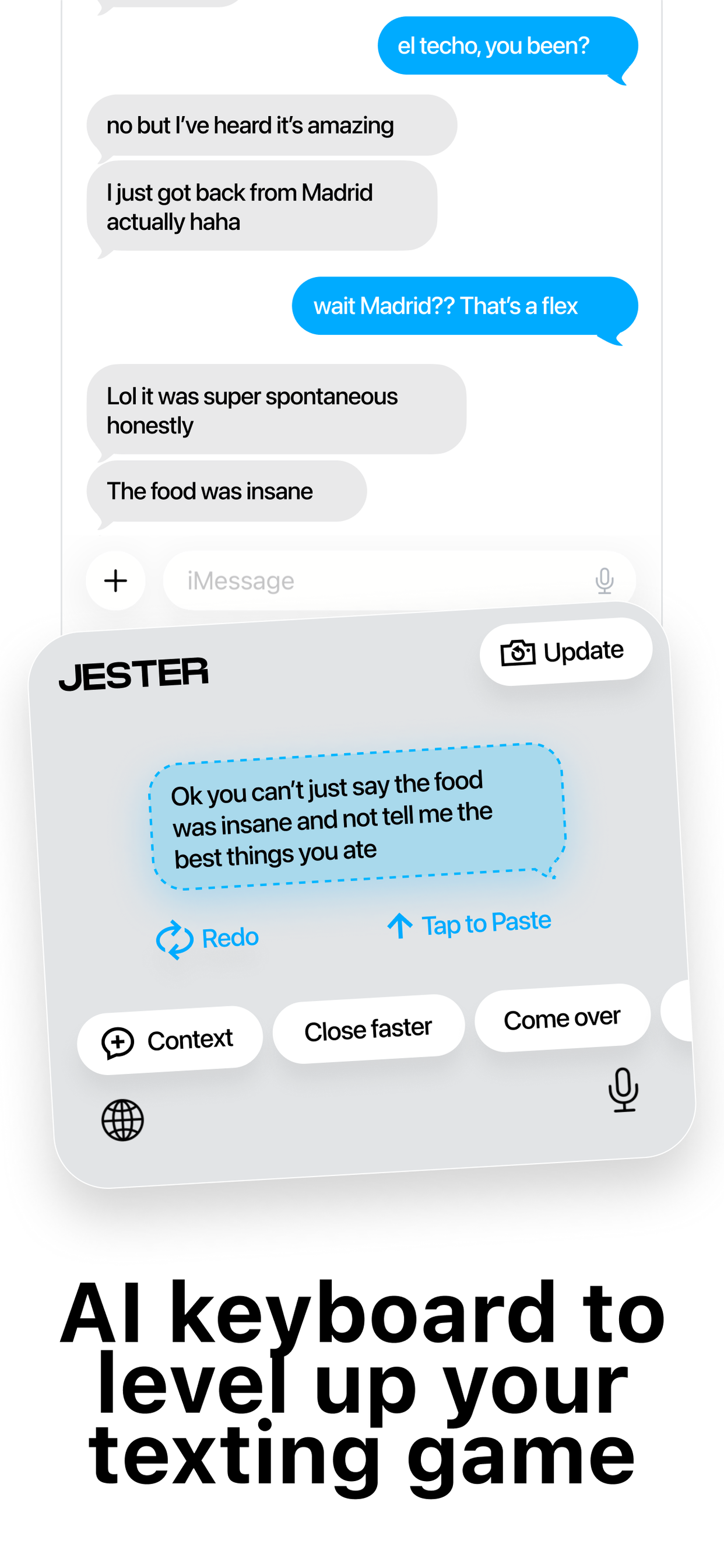 AI keyboard to level up your texting game